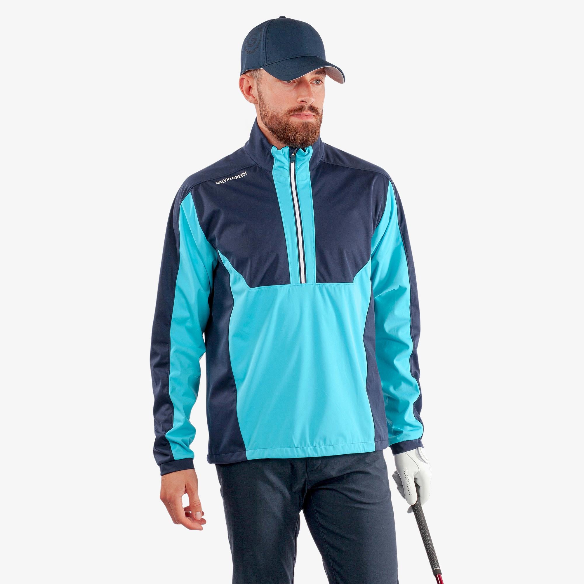 Galvin Green Lawrence Interface-1 Mens Golf Windstopper Alaskan Blue/Navy